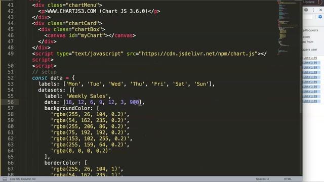How to Change Color of One Grid Line in Chart in Chart js смотреть онлайн