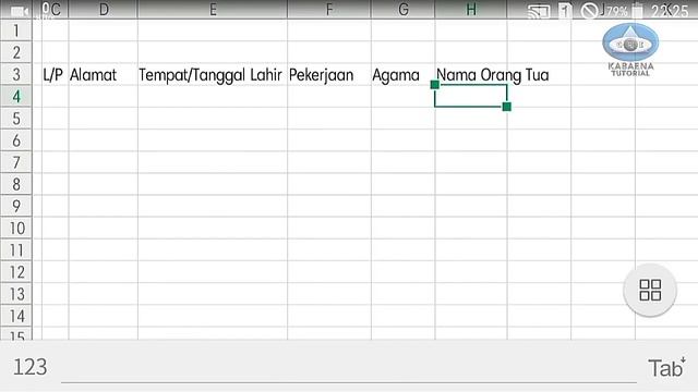 Tutorial buat Tabel excel lewat Hp android || HD смотреть онлайн