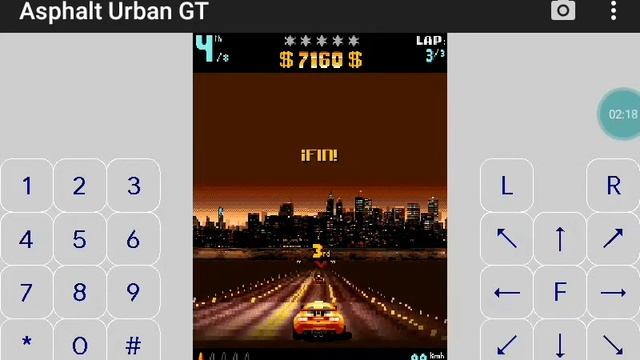Jogando Asphalt Urban GT Java J2ME Loader