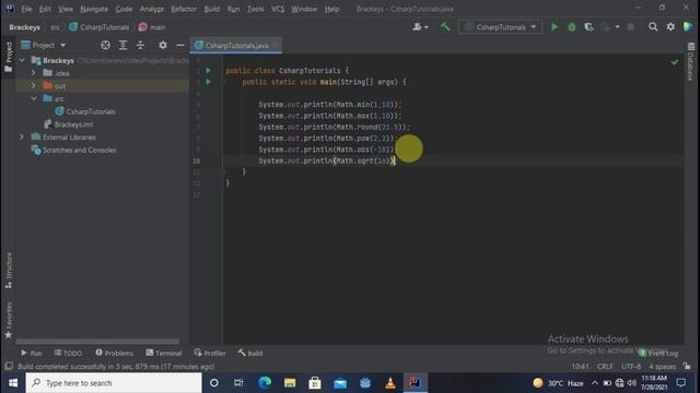 Java Class Math смотреть онлайн
