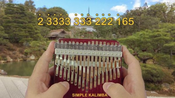 Shinunoga E-Wa (Fujii Kaze) - Kalimba Easy Tutorial