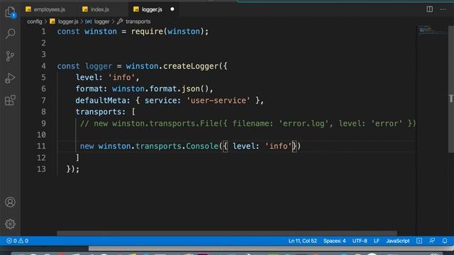 63 Node js Developer | Logging System winston смотреть онлайн