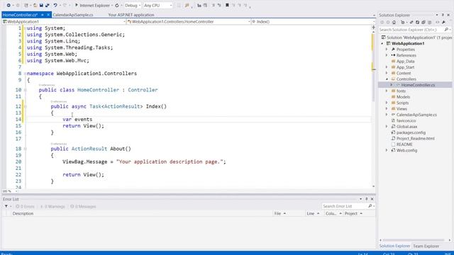 Reading Calendar Events from Office365 using O365 API смотреть онлайн