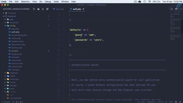 Laravel Angular Authentication with JWT | Configure JWT #3 смотреть онлайн