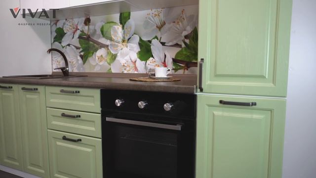 Обзор кухни Ницца | Классическая кухня с текстурой натурального дерева| Кухни Виват смотреть онлайн