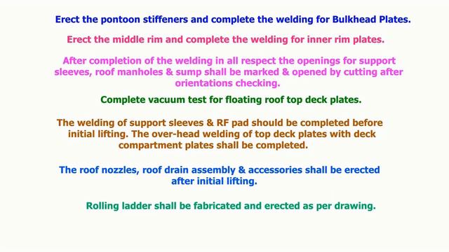 API 650 STORAGE TANK ERECTION PROCEDURE, ROOF PLATE, DOME ROOF, ROOF STRUCTURE, смотреть онлайн