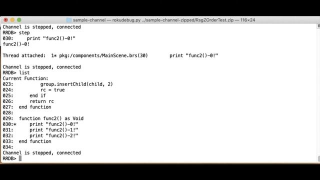 Roku BrightScript debug protocol смотреть онлайн