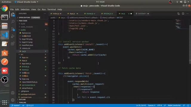 PWA (Progressive web app) | Service Worker | Part #62 | React js in Hindi tutorial смотреть онлайн