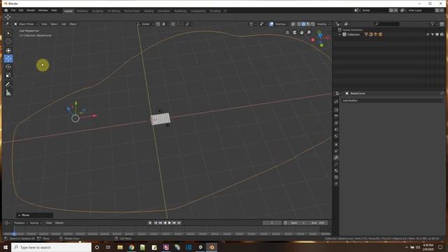 Make a racetrack in Blender 2.8 (array and curve modifiers) смотреть онлайн