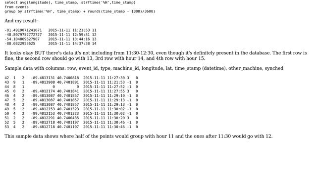 Databases: SQLite query rows nearest to hour смотреть онлайн