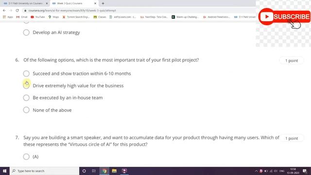 AI For Everyone coursera week 3 quiz answers || AI quiz answer in coursera смотреть онлайн