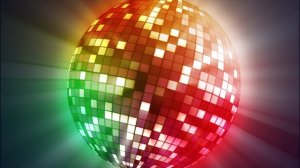 Диско шар красочный, разноцветный, большой | 4К Расслабляющий фон, заставка