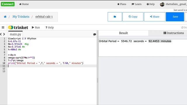 Calculating Circular Orbits with Python (also finding geostationary orbits) смотреть онлайн