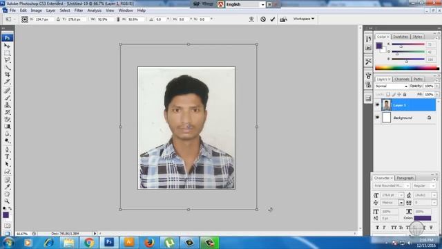 Pasport Size Photo in Photoshop смотреть онлайн