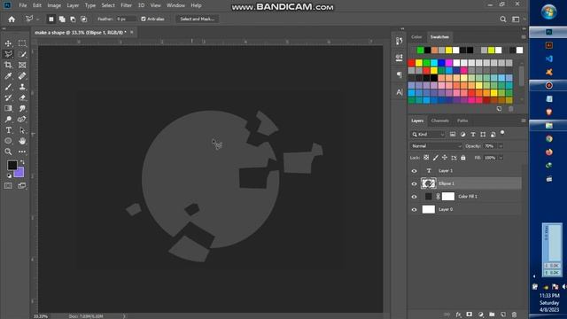 Make Shape In Photoshop & Cutting It With Polygon Lasso Tool смотреть онлайн