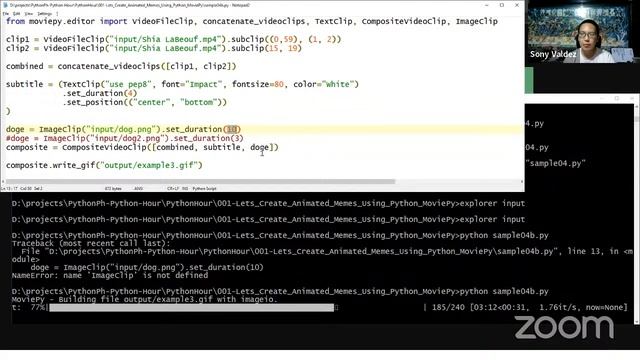 Python Philippines - Python Hour (Let's create Animated Memes using Python MoviePy) смотреть онлайн