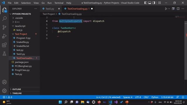Polymorphism Overload - OOP Python смотреть онлайн