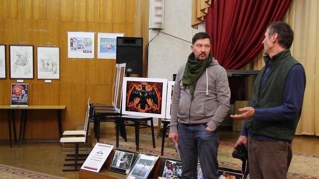 10 б__1248_ХУДОЖНИКИ Андрей МАЛЫШЕВ и ИВАН БОГОМОЛОВ на презентации ВЫСТАВКИ «Марийские герои». смотреть онлайн