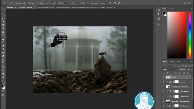 Adobe Photoshop CC 2017 Manipulation Photo Dark Color смотреть онлайн