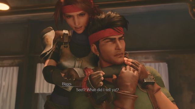 FINAL FANTASY VII REBIRTH Jessie choking Biggs funny scene смотреть онлайн