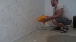 Фактурная штукатурка из шпаклевки.1 НАНЕСЕНИЕ ФАКТУРЫ ВАЛИКОМ.