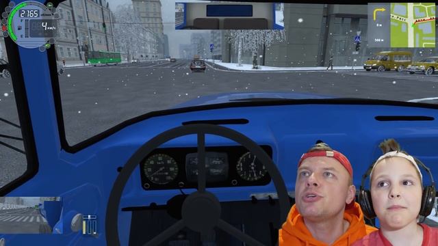 СЕЛИ в ЗИЛ 130 Учимся Водить Грузовик в City Car Driving Геймплей смотреть онлайн