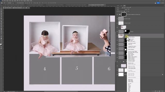How to make the Little Boxes Grid Photo in Photoshop - Ana Brandt and LSP Actions tutorial смотреть онлайн