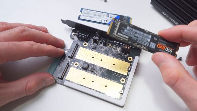NVMe PCIe SSD Adapter Installation and Speed Test - EZDIY-FAB Dual M.2 RGB Solid State Drive Adapte смотреть онлайн