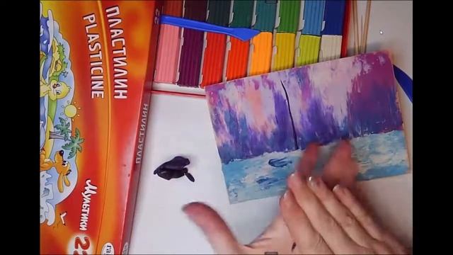 МК Зимний пейзаж ПЛАСТИЛИНОГРАФИЯ смотреть онлайн