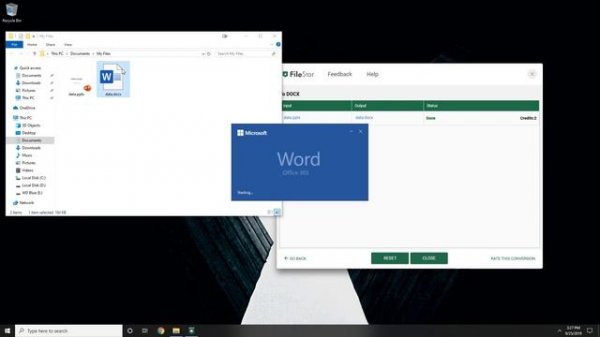 Convert PPTX to DOCX