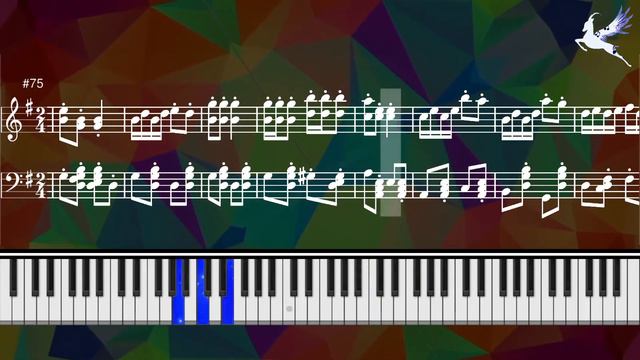 Zuccherina Polka || Piano (music score and keyboard tutorial)* смотреть онлайн