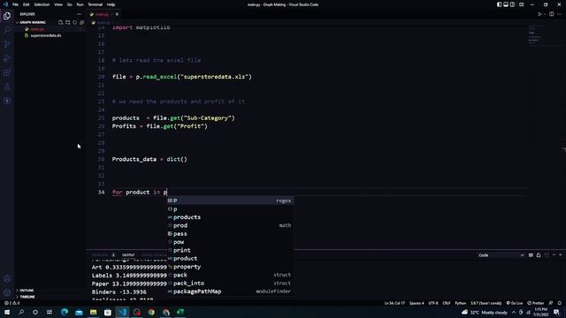 Read Excel Data And Plot a Graph (9994 lines of excel data) | Pandas, Matplotlib | #mrlazyprogramme смотреть онлайн