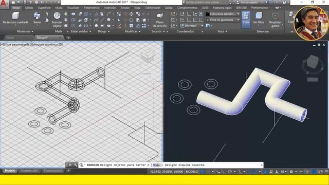 Video 19. AutoCAD 3D. Diseño de tubería para agua o desagüe. 100% PRÁCTICO. смотреть онлайн