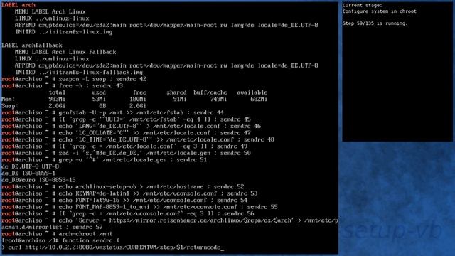 Arch Linux installation recording to kernel 5.3.1-arch1-1-ARCH (testing) смотреть онлайн