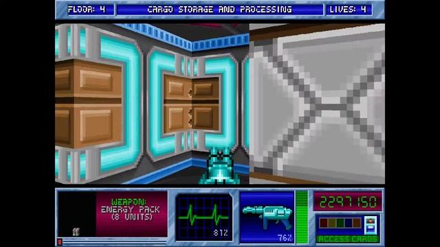 Blake Stone Aliens of Gold HD - E2M4 Cargo Storage and Processing - Veteran - All Secrets смотреть онлайн