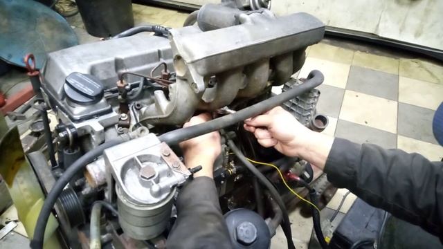 Как запустить снятый мотор 602.980 без мозгов. смотреть онлайн