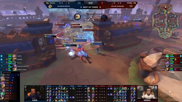 SMITE Pro League Phase 2 Week 3 Solar Scarabs Vs Olympus Bolts смотреть онлайн