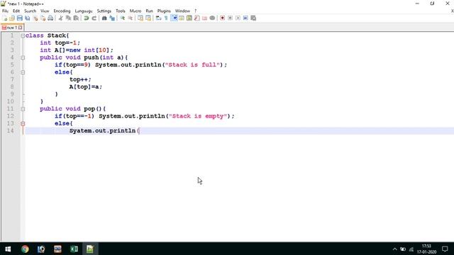 Java DS 13 - Stack Implementation using Array смотреть онлайн