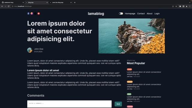 Full-Stack Blog App Tutorial | Next.js MongoDB Blog App Project Full Course смотреть онлайн