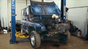 УАЗ 300 сил. Мы выкинули родную раму.