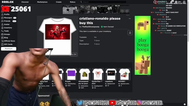 Hacker Gives iShowSpeed $125,000 IN ROBUX.. смотреть онлайн