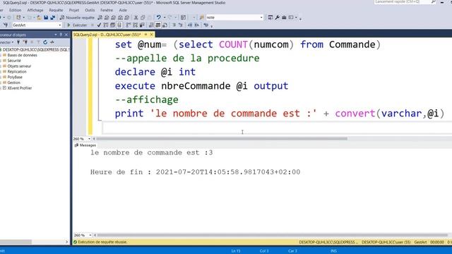 TRAVAUX PRATIQUE SUR LES PROCEDURES STOCKEE EN SQL SERVER #1 смотреть онлайн