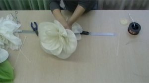 МК "Цветы из органзы и проволоки"