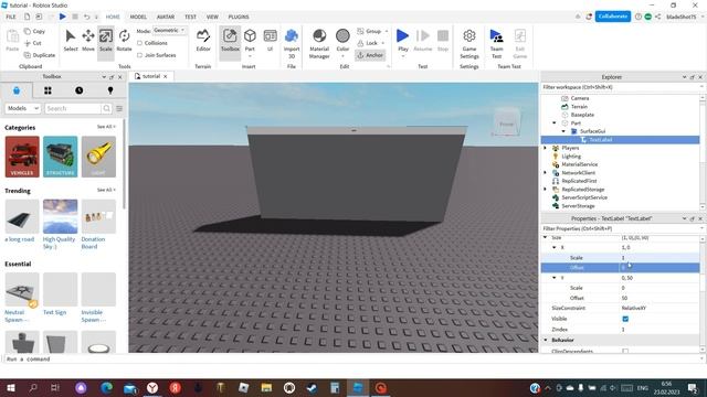 как сделать свой текст на блоке(тутор по Roblox Studio) смотреть онлайн