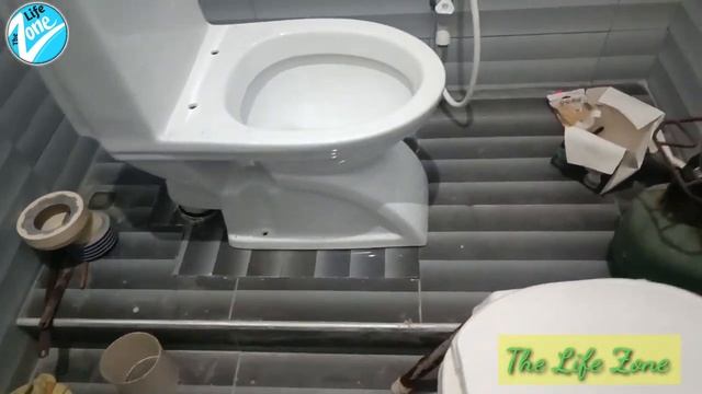Squatting toilet to Sitting Toilet | Converting Indian Toilet to Western смотреть онлайн