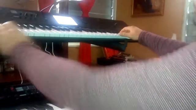 Oscar Laredo playing with Korg M50 electric funky guitar смотреть онлайн