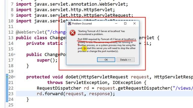 How to change the port in eclipse Java EE смотреть онлайн