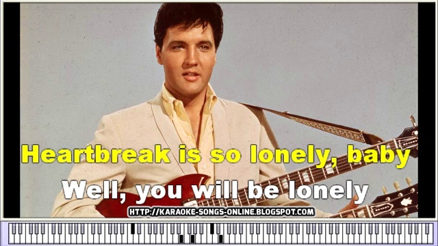 Elvis Presley "Heartbreak Hotel" |Karaoke Version without vocal easy to sing смотреть онлайн