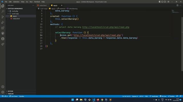 2 . Cara Mengambil Data Dari API Dengan Vue Js Dan Axios (READ) смотреть онлайн