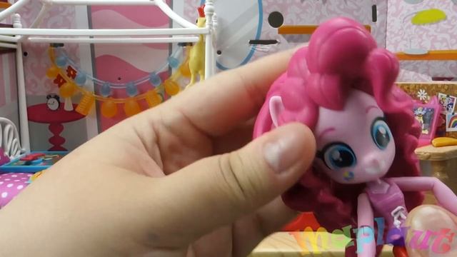 Мой маленький пони Equestria Girls Пижамная вечеринка комната Пинки Пай Minis Pinkie Pie #mlp #EG смотреть онлайн